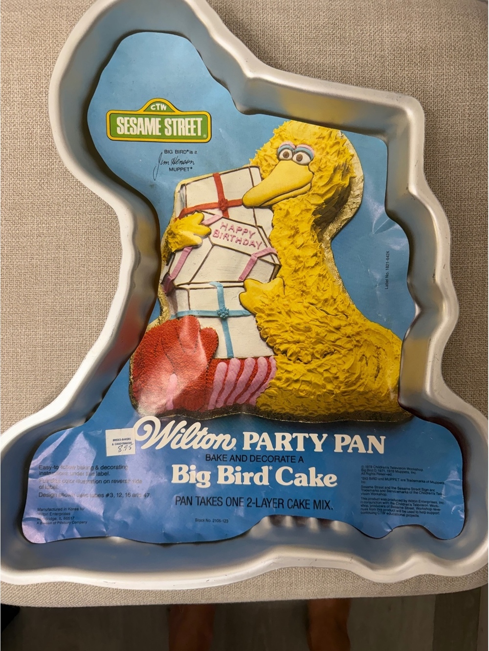 1978 Wilton big bird cake pan Sesame Street